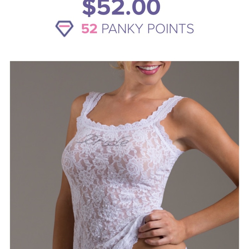 Hanky pinky bride camisole
